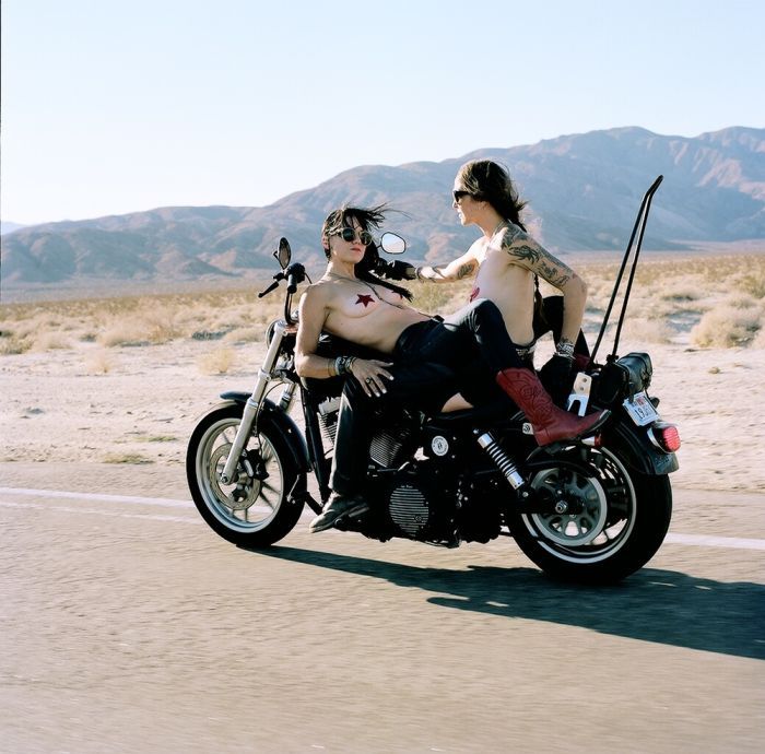 Girls on a motorcycle in Kaohsiung