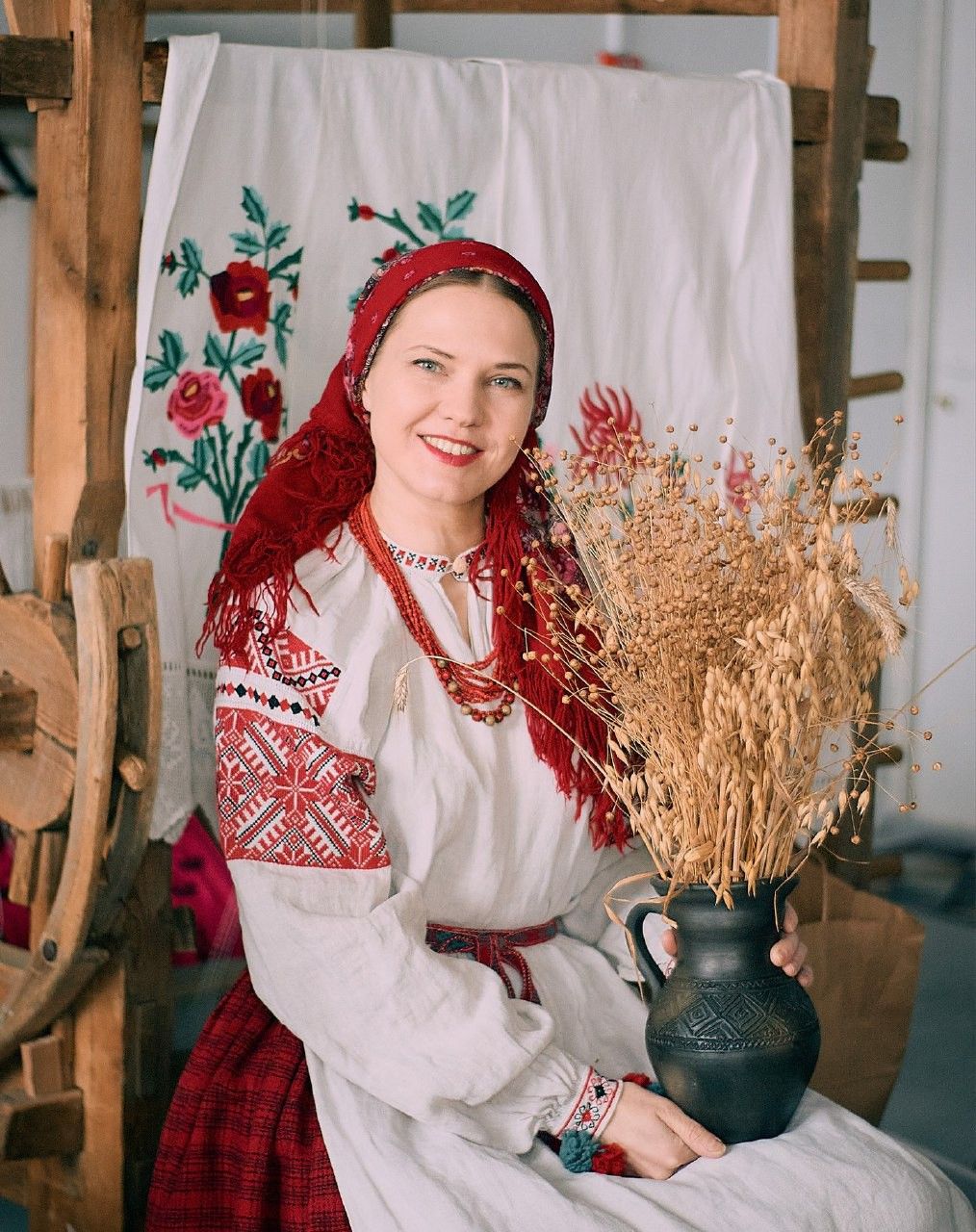 Women in Slavic costumes in Kaohsiung