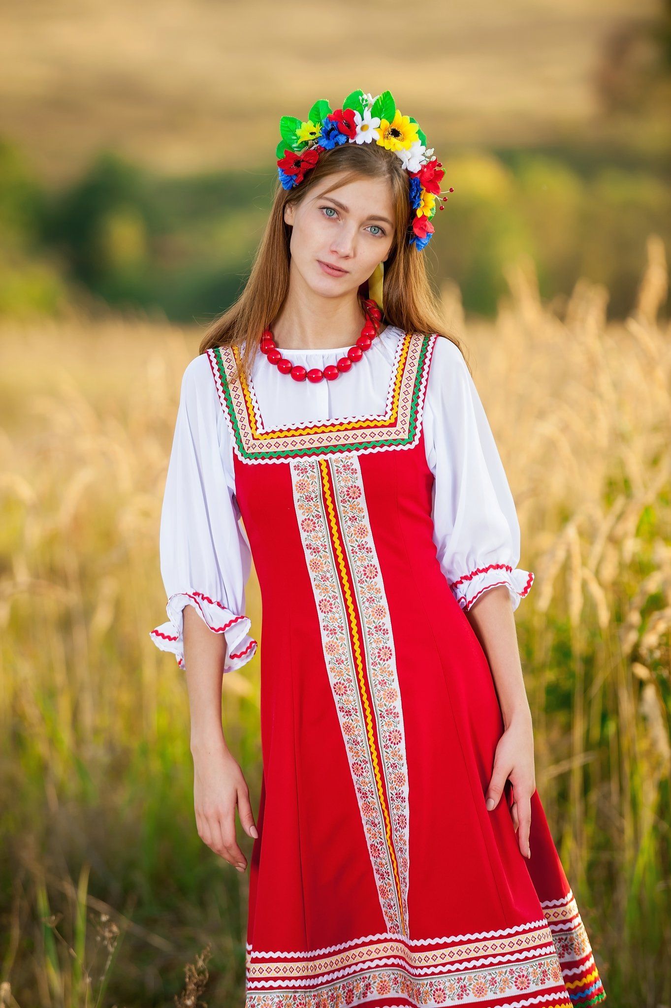 Women in Slavic costumes in Kaohsiung