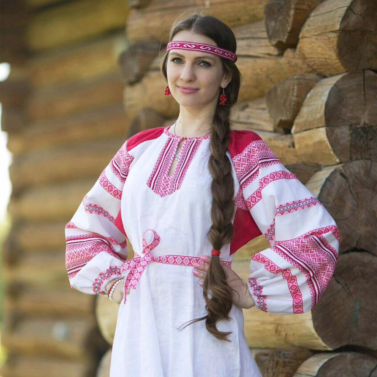 Girls in Slavic costumes in Kaohsiung