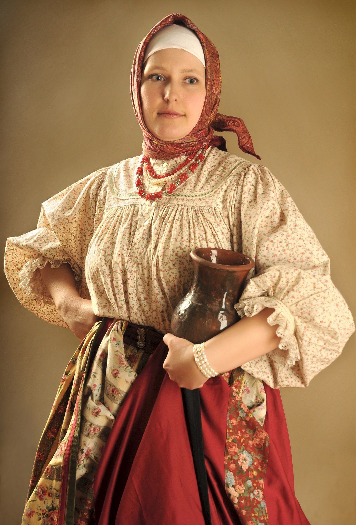 Girls in Slavic costumes in Kaohsiung